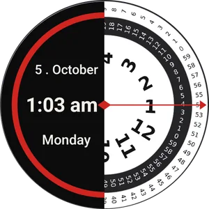 Duo clock face