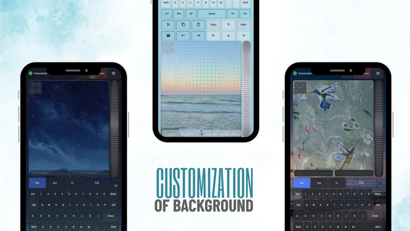 Your own trackpad and background photos